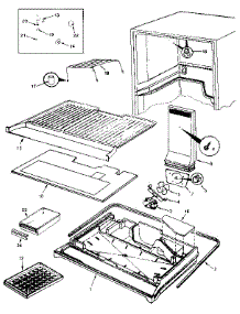 Freezer Compartment parts for Jenn-Air Top-Mount Refrigerator JRT152B/MAJ01B from AppliancePartsPros.com