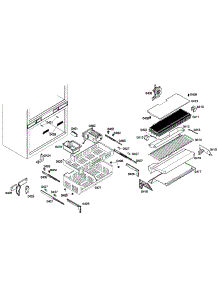 Freezer Assy parts for Thermador Bottom-Mount Refrigerator T36IT71NNP/28 from AppliancePartsPros.com