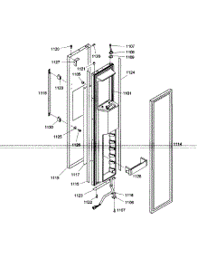 Door Assy 2 parts for Thermador Side-By-Side Refrigerator KBUDT4855E/01 from AppliancePartsPros.com