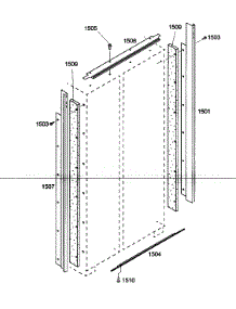 Door Trim parts for Thermador Side-By-Side Refrigerator KBUDT4855E/01 from AppliancePartsPros.com
