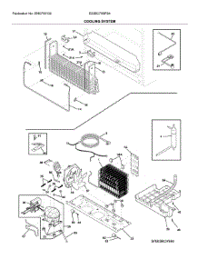 System parts for Electrolux Bottom-Mount Refrigerator E23BC79SPS4 from AppliancePartsPros.com