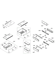 Shelf Assy 1 parts for Thermador Side-By-Side Refrigerator KBUIT4865E01 from AppliancePartsPros.com
