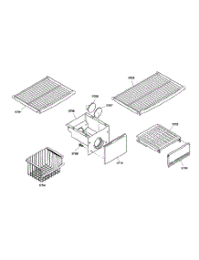 Shelf Assy 2 parts for Thermador Side-By-Side Refrigerator KBUIT4865E01 from AppliancePartsPros.com