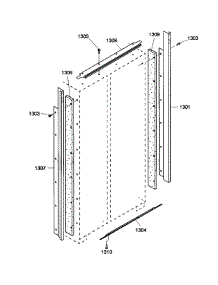 Door Trim parts for Thermador Side-By-Side Refrigerator KBUIT4865E01 from AppliancePartsPros.com