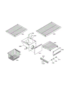 Shelf Assy 2 parts for Thermador Side-By-Side Refrigerator KBUIT4255E/01 from AppliancePartsPros.com