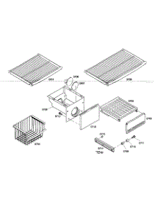 Shelfs 2 parts for Thermador Side-By-Side Refrigerator KBUIT4275E/01 from AppliancePartsPros.com