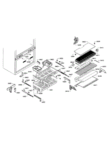 Freezer Assy parts for Thermador Bottom-Mount Refrigerator T36IT71NNP/35 from AppliancePartsPros.com