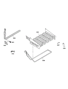 Evaporator parts for Thermador Bottom-Mount Refrigerator KBURT3675E01 from AppliancePartsPros.com