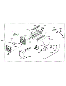 Icemaker parts for Thermador Bottom-Mount Refrigerator KBURT3675E01 from AppliancePartsPros.com