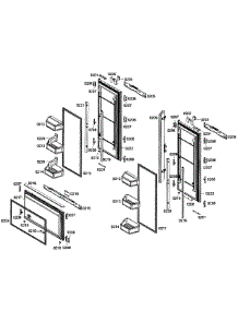 Doors Assy parts for Thermador Bottom-Mount Refrigerator T36IT71NNP/10 from AppliancePartsPros.com