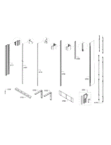 Trim parts for Thermador Bottom-Mount Refrigerator T36IT71NNP/34 from AppliancePartsPros.com
