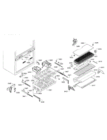 Freezer Assy parts for Thermador Bottom-Mount Refrigerator T36IT71NNP/34 from AppliancePartsPros.com