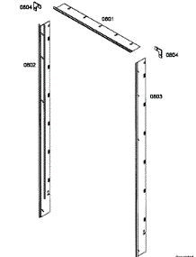 Decor Panels parts for Thermador Bottom-Mount Refrigerator T36BT71FSE from AppliancePartsPros.com
