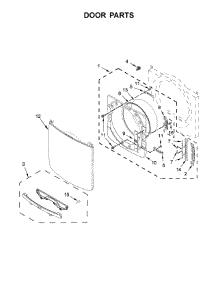 Door Parts parts for Maytag Dryer MGD8200FW1 from AppliancePartsPros.com