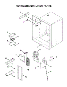 Refrigerator Liner Parts parts for Maytag Bottom-Mount Refrigerator MFI2570FEZ06 from AppliancePartsPros.com