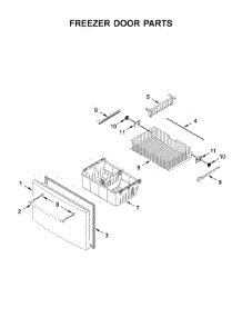 Freezer Door Parts parts for Maytag Bottom-Mount Refrigerator MFI2570FEZ06 from AppliancePartsPros.com
