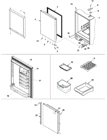 Refrigerator Door parts for Maytag Bottom-Mount Refrigerator PBB2253GEQ-PPBB2253GC0 from AppliancePartsPros.com