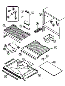 Freezer Compartment parts for Maytag Refrigerator GT21X93V/DF83A from AppliancePartsPros.com