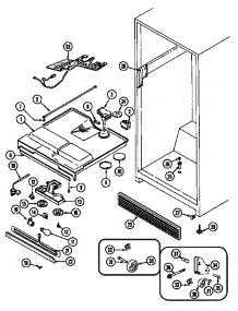 Fresh Food Compartment parts for Maytag Refrigerator GT21X93V/DF83A from AppliancePartsPros.com