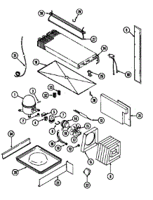 Unit Compartment & System parts for Maytag Refrigerator GT21X93V/DF83A from AppliancePartsPros.com