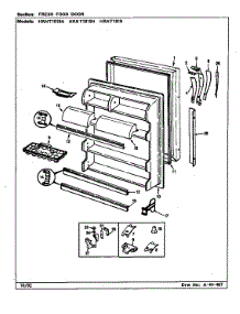 Fresh Food Door (Hrnt1919 / Cl54a) (Hrnt1919a / Cl55a) (Hrnt1919h / Cl56a) parts for Maytag Refrigerator HRNT1919/CL55A from AppliancePartsPros.com