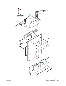 Door Panel Parts parts for Jenn-Air Dishwasher JDB8200AWP2 from AppliancePartsPros.com