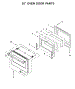 30" Oven Door Parts