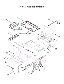 48" Chassis Parts parts for Jenn-Air Range JDRP548HL00 from AppliancePartsPros.com
