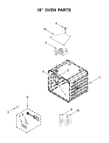 18" Oven Parts parts for Jenn-Air Range JDRP548HL00 from AppliancePartsPros.com