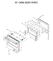 30" Oven Door Parts