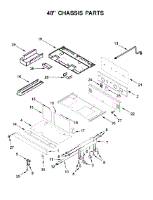 48" Chassis Parts parts for Jenn-Air Range JDRP548HL00 from AppliancePartsPros.com