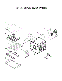 18" Internal Oven Parts parts for Jenn-Air Range JDRP548HL00 from AppliancePartsPros.com