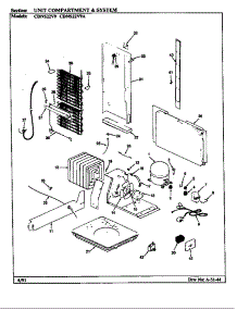 Unit Compartment & System (Cdns22v9 / Br35e) (Cdns22v9 / Br35f) (Cdns22v9a / Br36e) (Cdns22v9a / Br36f) parts for Maytag Refrigerator CDNS22V9/BR36E from AppliancePartsPros.com