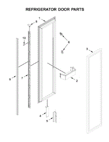 Refrigerator Door Parts parts for Jenn-Air Side-By-Side Refrigerator JBRFR30IGX00 from AppliancePartsPros.com