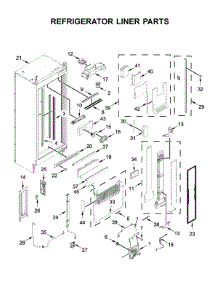 Refrigerator Liner Parts parts for Jenn-Air Side-By-Side Refrigerator JBRFL30IGX00 from AppliancePartsPros.com