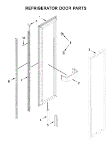 Refrigerator Door Parts parts for Jenn-Air Side-By-Side Refrigerator JBRFL30IGX00 from AppliancePartsPros.com