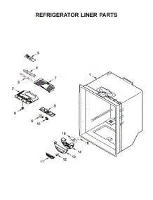 Refrigerator Liner Parts parts for Maytag Bottom-Mount Refrigerator MBF2258FEZ02 from AppliancePartsPros.com