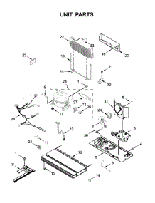 Unit Parts parts for Maytag Bottom-Mount Refrigerator MBF2258FEZ02 from AppliancePartsPros.com