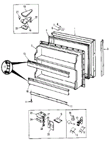 Freezer Door parts for Jenn-Air Top-Mount Refrigerator JRT192B/MAJ51A from AppliancePartsPros.com