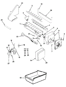 Optional Ice Maker Kit parts for Jenn-Air Top-Mount Refrigerator JRT192B/MAJ51A from AppliancePartsPros.com