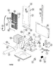 Unit Compartment & System parts for Maytag Side-By-Side Refrigerator GS24X8DA-DR84B from AppliancePartsPros.com
