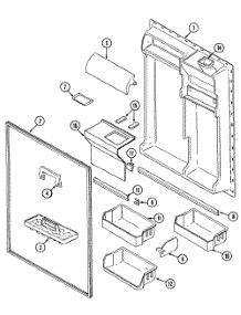 Fresh Food Inner Door parts for Maytag Top-Mount Refrigerator GT22X8DA-DC88A from AppliancePartsPros.com