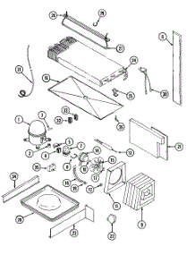 Unit Compartment & System parts for Maytag Top-Mount Refrigerator GT22X8DA-DC88A from AppliancePartsPros.com