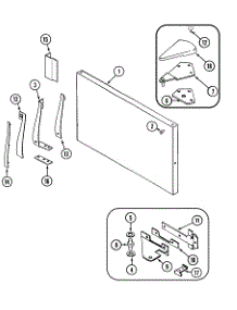 Freezer Outer Door parts for Maytag Top-Mount Refrigerator GT22X8DA-DC88A from AppliancePartsPros.com