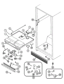 Fresh Food Compartment parts for Maytag Top-Mount Refrigerator GT22X8DA-DC88A from AppliancePartsPros.com
