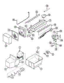 Ice Maker & Bin parts for Maytag Top-Mount Refrigerator GT22X8DA-DC88A from AppliancePartsPros.com