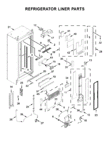 Refrigerator Liner Parts parts for Jenn-Air Side-By-Side Refrigerator JBRFL24IGX00 from AppliancePartsPros.com