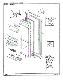Fresh Food Door parts for Jenn-Air Side-By-Side Refrigerator JRSD246/BQ82A from AppliancePartsPros.com