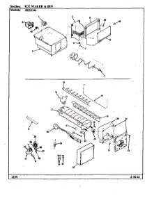 Ice Maker & Bin parts for Jenn-Air Side-By-Side Refrigerator JRSD246/BQ82A from AppliancePartsPros.com