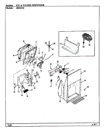 Ice & Water Dispenser parts for Jenn-Air Side-By-Side Refrigerator JRSD246/BQ82A from AppliancePartsPros.com